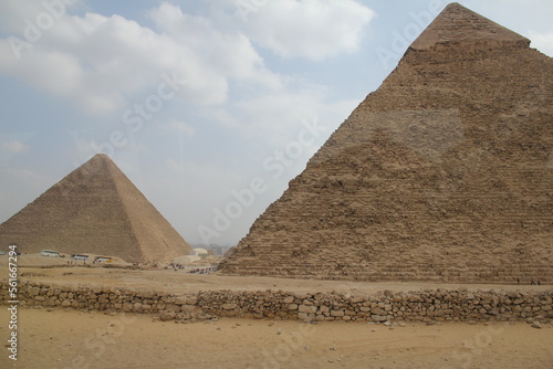 The pyramids of the Giza Plateau  Cairo  Egypt