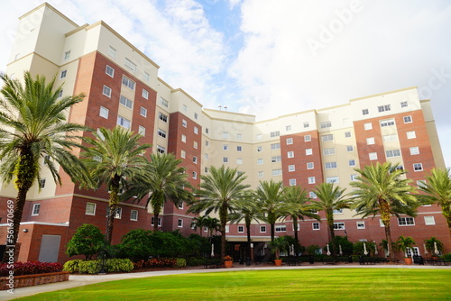 Slika na platnu Tampa, Florida USA - Dec 30, 2022:  the Building of University of Tampa, a mediu