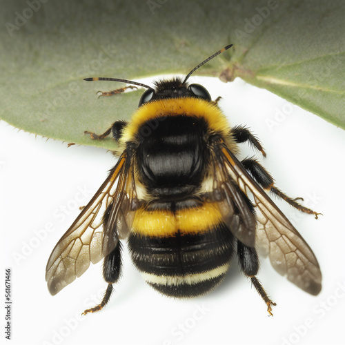 bee on a leaf