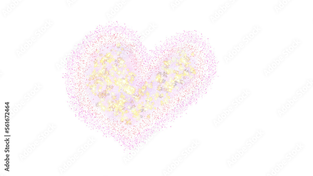 png image of a heart created with red gradient punctuation