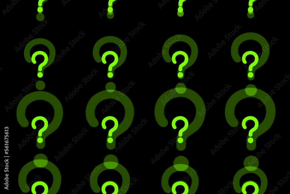 はてなマーク　クエスチョン　規則的　パーティクル　CG　背景　壁紙
