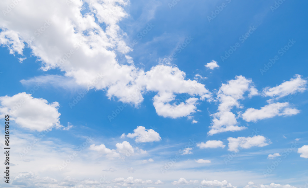 Panoramic view of clear blue sky and clouds, clouds with background. Panoramic view of clear blue sky and clouds, clouds with background.