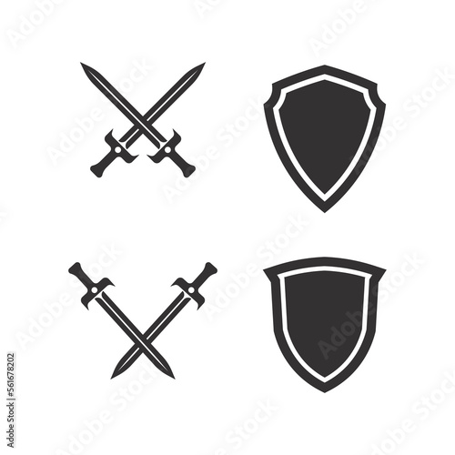 Obraz na płótnie spartan and gladiator helmet logo icon designs vector