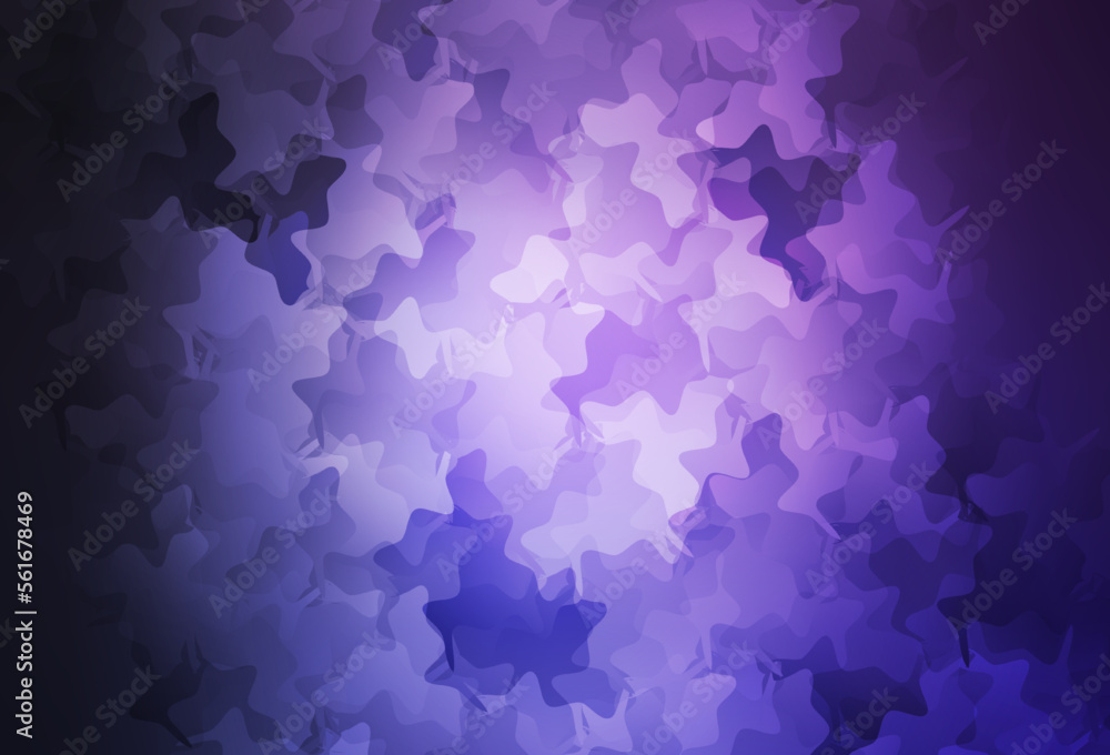 Obraz premium Dark Purple vector backdrop with memphis shapes.