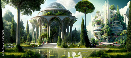 Utopian City Buildings photo