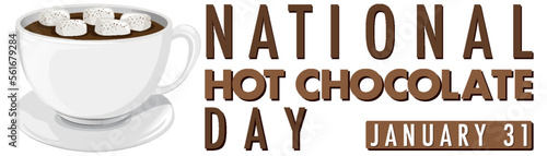 National Hot Chocolate Day Banner Design