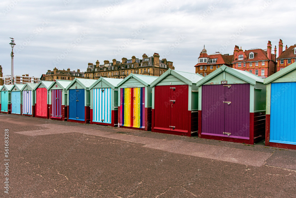 Naklejka premium colorful huts