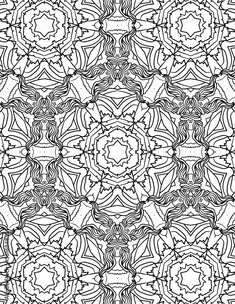 Black and white abstract geometric pattern Black and white abstract geometric pattern