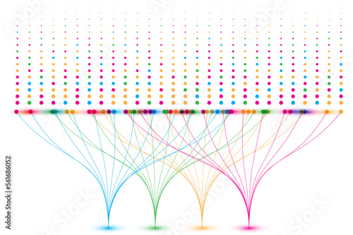 big data visualization analysis technology abstract background.