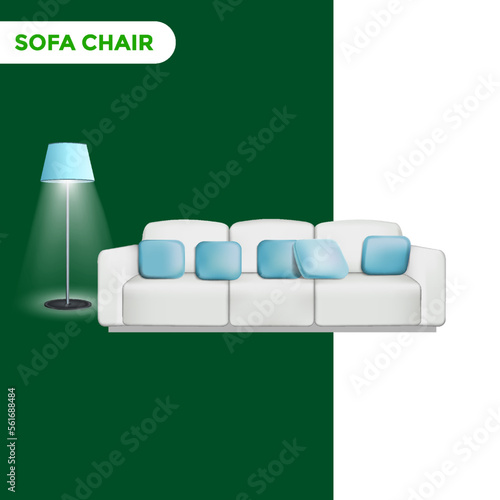 Sofa chair vector art