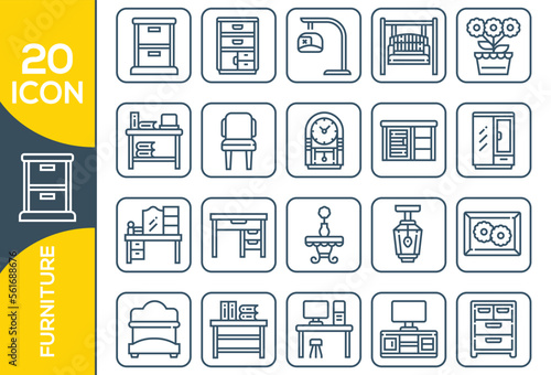 FUENITURE ICON SET DESIGN