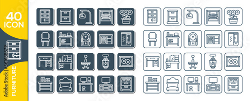 FUENITURE ICON SET DESIGN