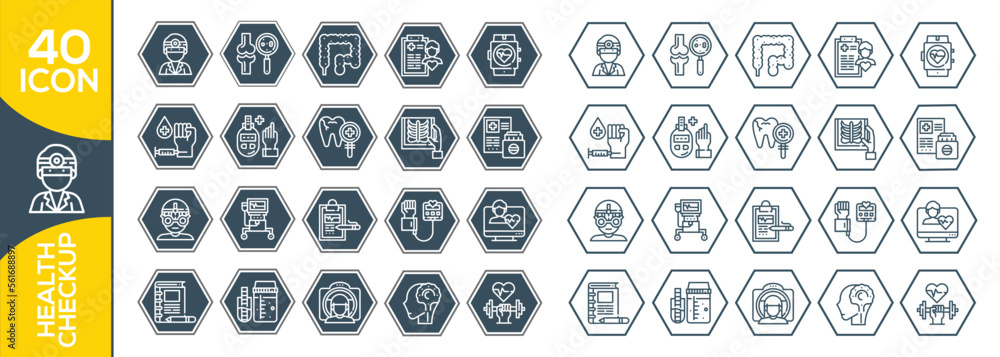 HEALTH CHECKUP ICON SET DESIGN HEALTH CHECKUP ICON SET DESIGN
