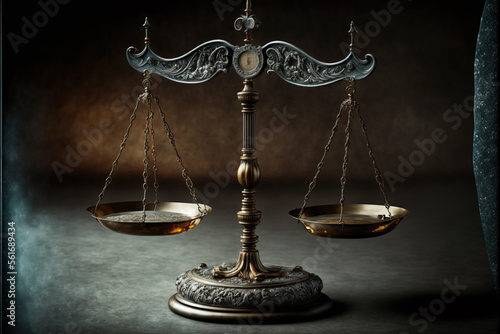 scales of justice generated by artificial intelligence