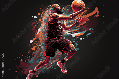 Beautiful illustration From the sport Basketbal © Djomas