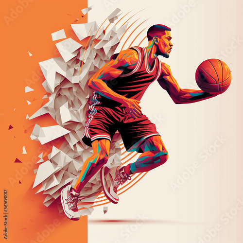 Beautiful illustration From the sport Basketbal © Djomas