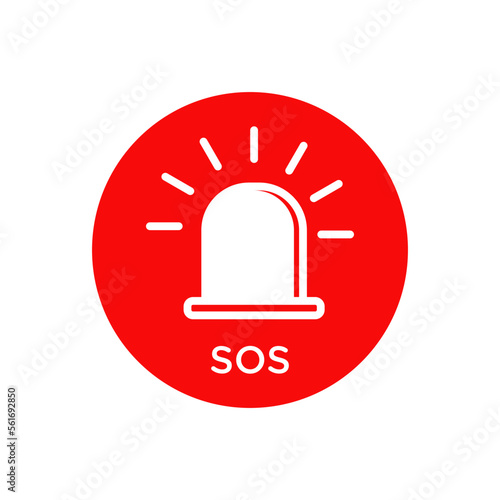 SOS icon vector logo design template