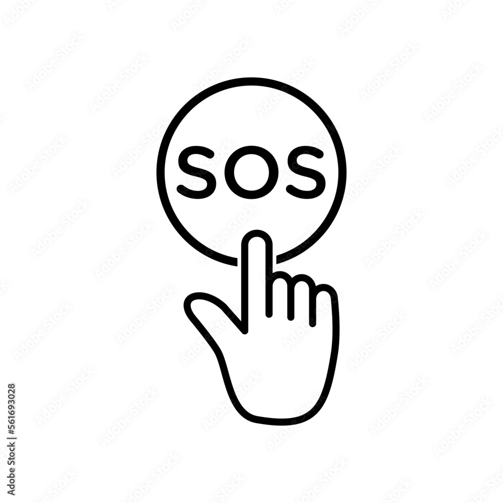 SOS icon vector logo design template SOS icon vector logo design template