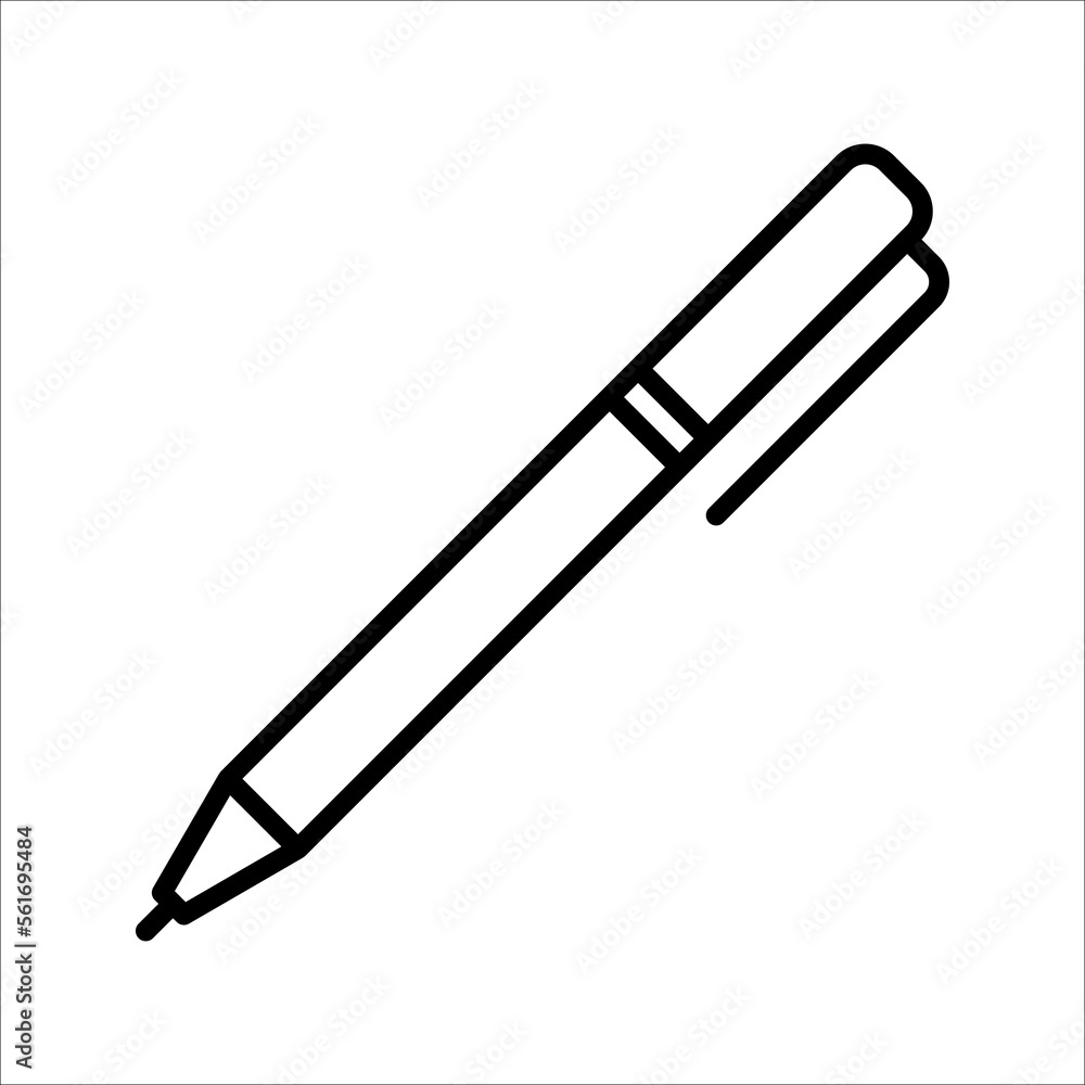 Pen icon. fountain pen symbol. vector illustration Pen icon. fountain pen symbol. vector illustration
