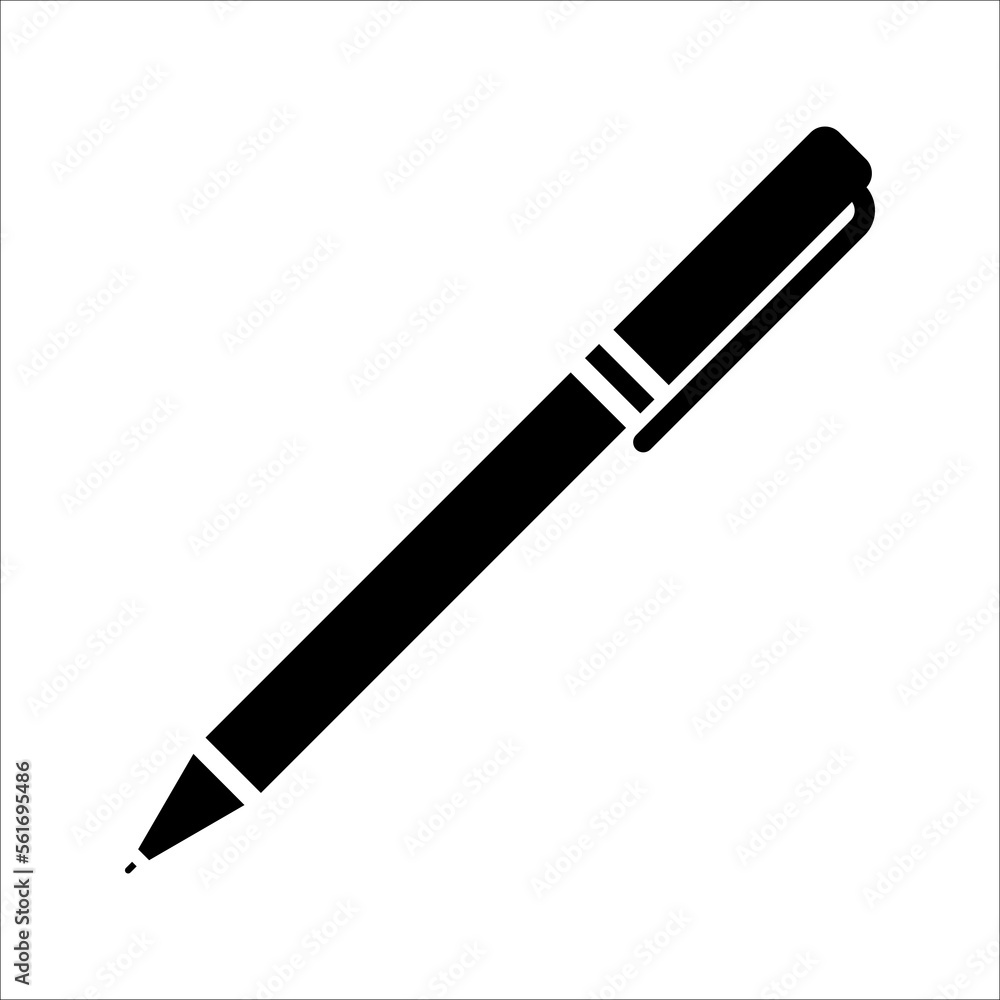 Pen icon. fountain pen symbol. vector illustration Pen icon. fountain pen symbol. vector illustration