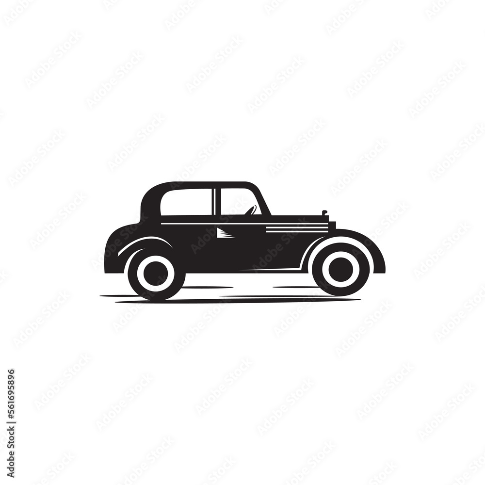 classic car icon logo design vector illustration