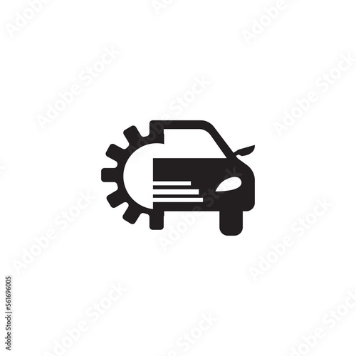 car arrangement logo illustration vector abstract design