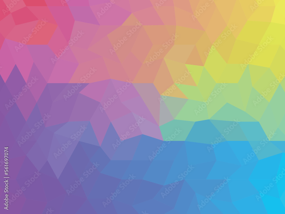 背景素材 幾何学模様 バックグラウンド レインボー カラフル 虹色