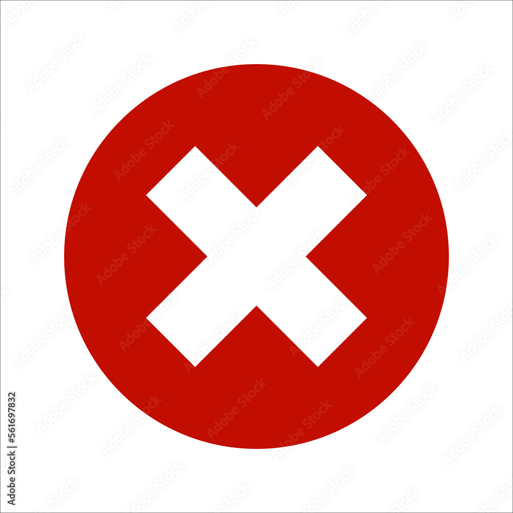 Cancel icon. flat illustration of cancel vector icon. closed sign. vector illustration Cancel icon. flat illustration of cancel vector icon. closed sign. vector illustration