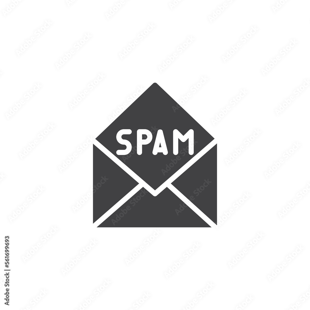 Spam message vector icon Spam message vector icon