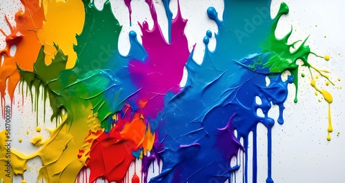abstract colorful paint dri...