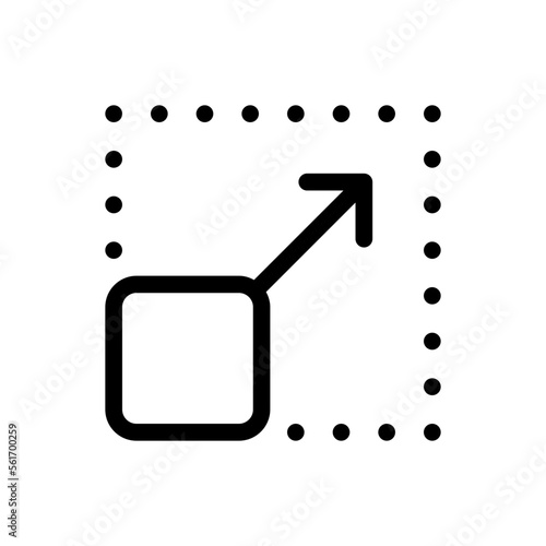 resize line icon