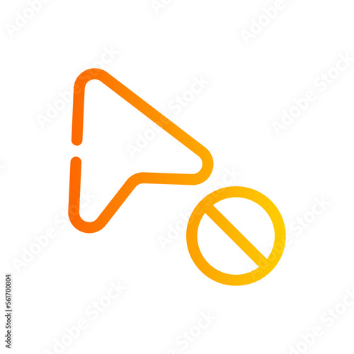 forbidden gradient icon