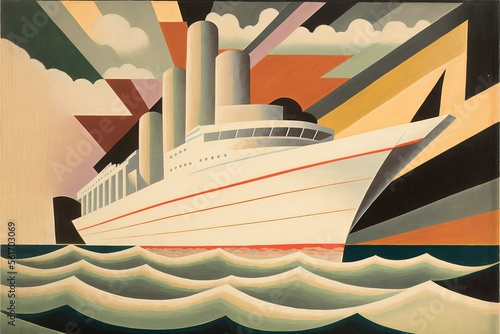 large ship docked at the quay 