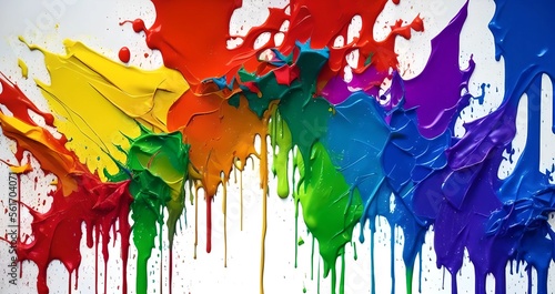 abstract colorful paint dri...