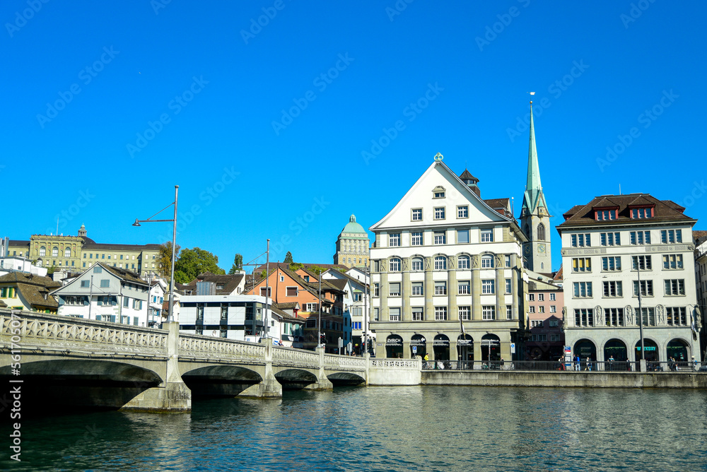 Fototapeta premium スイスチューリッヒの美しい風景