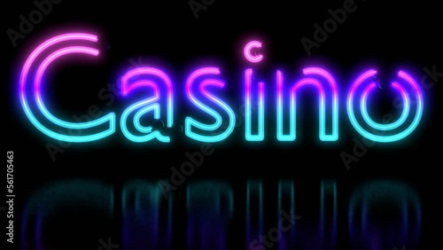Neon Sign Animation  -casino