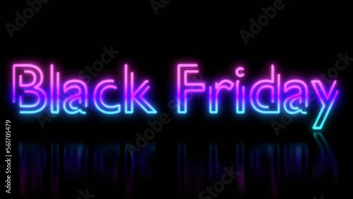 Neon Sign Animation  -Black Friday