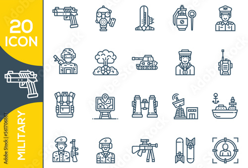 MILITARY ICON SET DESIGN