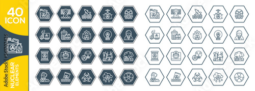 HUCLEAR ELEMENTS ICON SET DESIGN