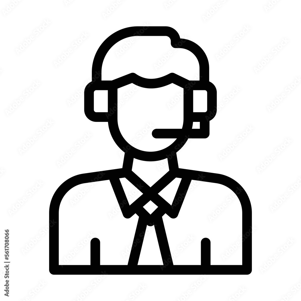 costumer support line icon illustration vector graphic costumer support line icon illustration vector graphic