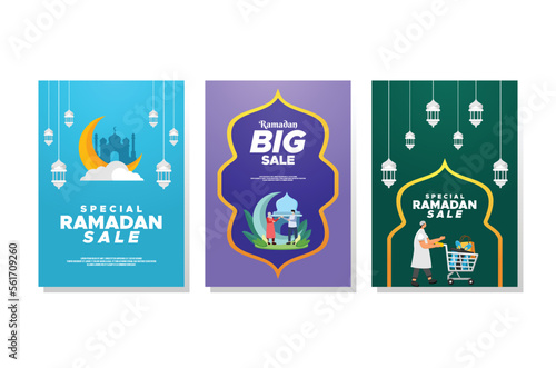 Ramadan Sale Vector Design With Human Ornament