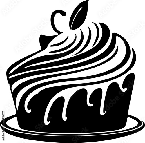 Beautifully designed Cake Logo. Good for prints and t-shirts.
