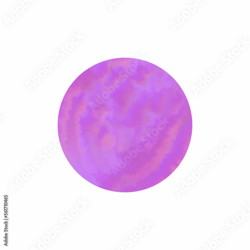 Watercolor round spot. Vector illustration