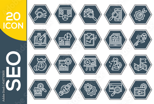 SEO ICON SET DESIGN