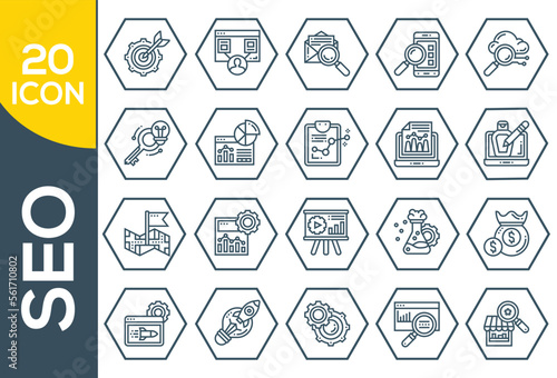 SEO ICON SET DESIGN
