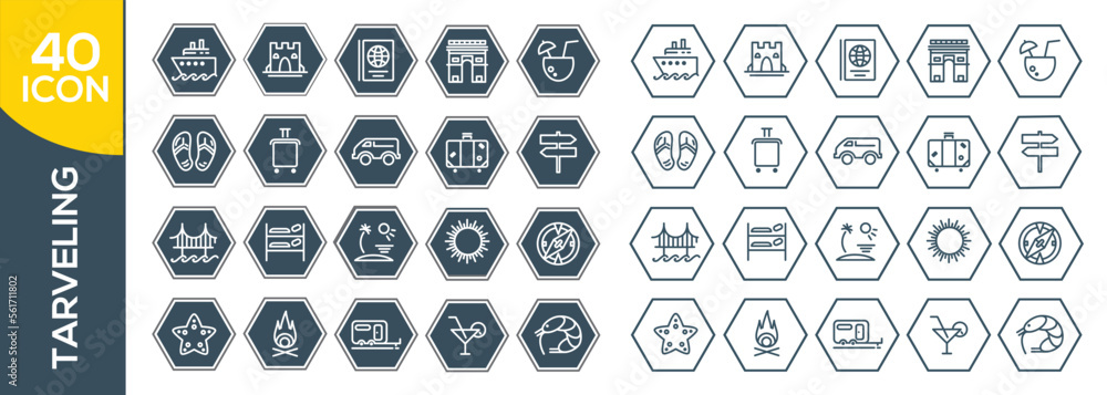 TARVELING ICON SET DESIGN TARVELING ICON SET DESIGN