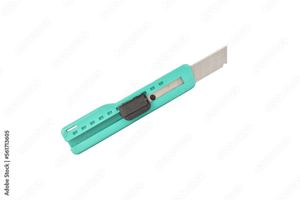 Plastic cutter isolated on white background with clipping path Plastic cutter isolated on white background with clipping path