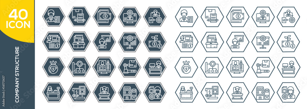 COMPANY STRUCTURE ICON SET DESIGN COMPANY STRUCTURE ICON SET DESIGN