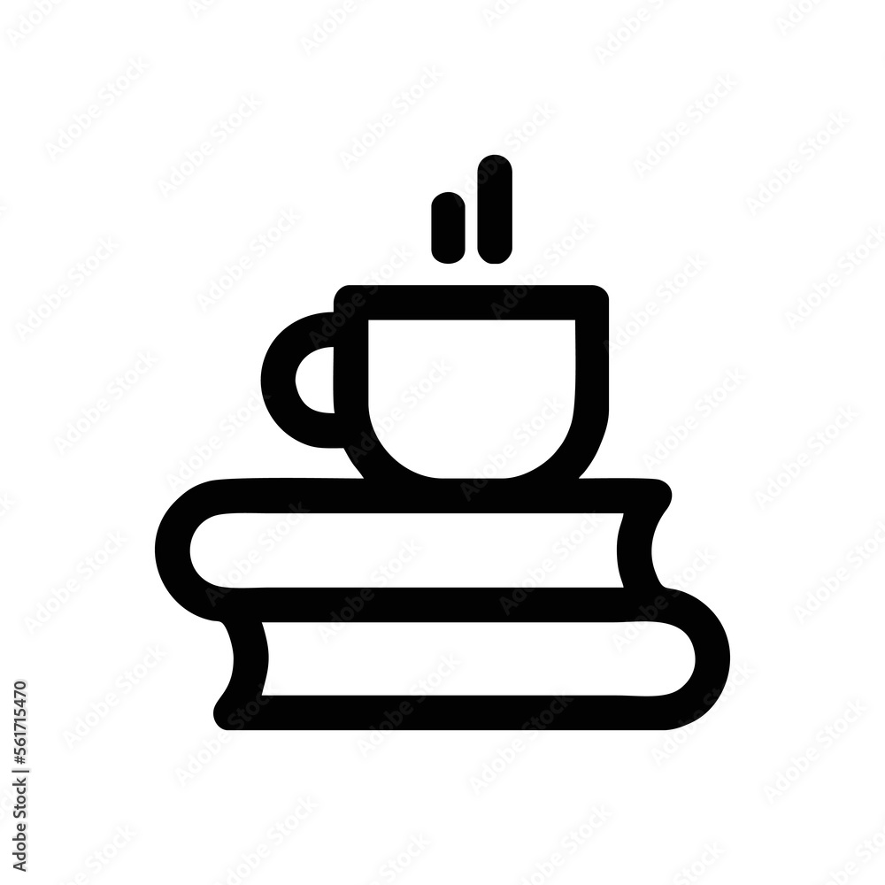 Obraz premium Book Coffee icon