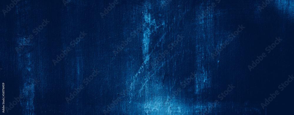 Fototapeta premium Abstract blue painted texture. Toned blue wall background. Decorative plaster. abstract background with copy space for design.